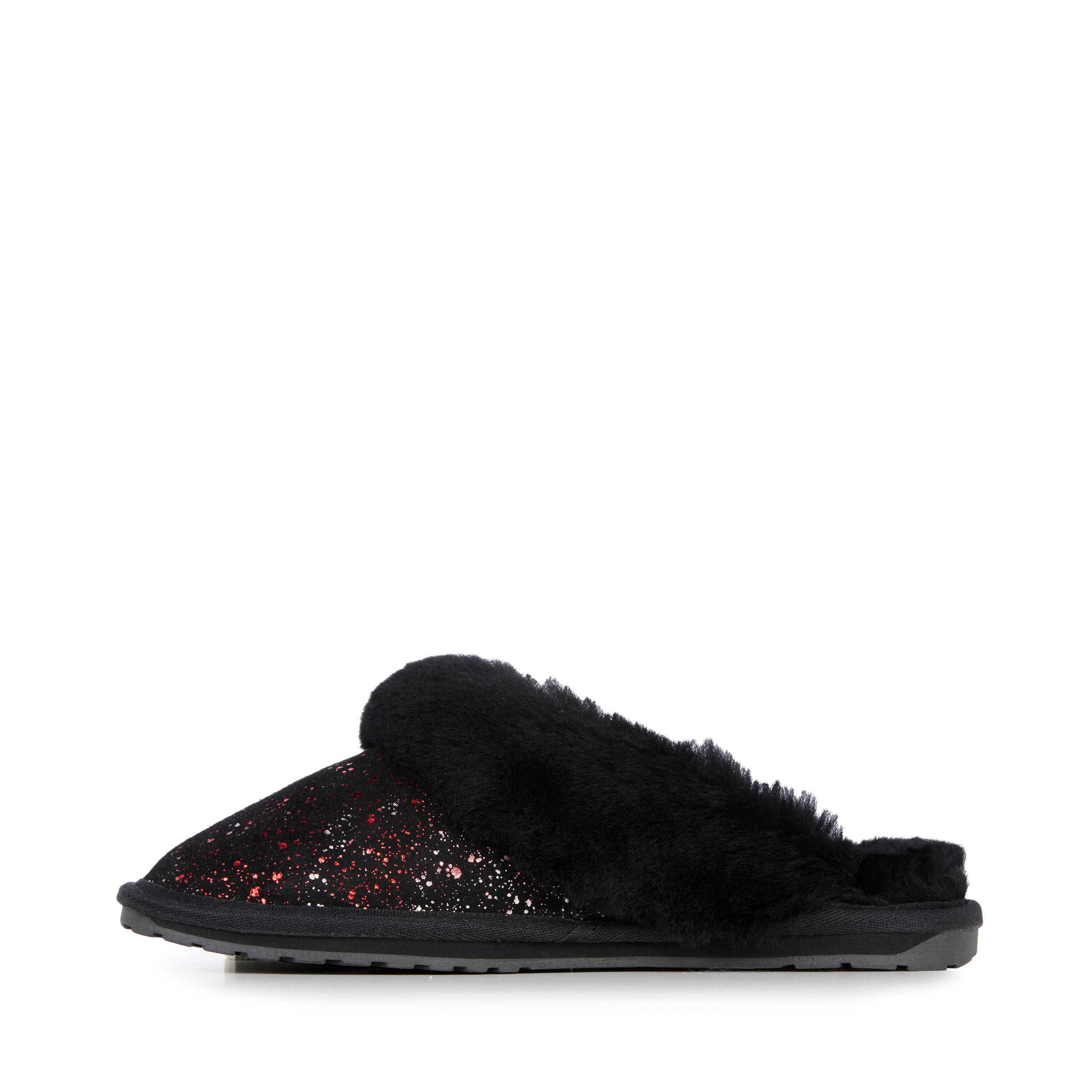 Black glitter ugg slippers on sale