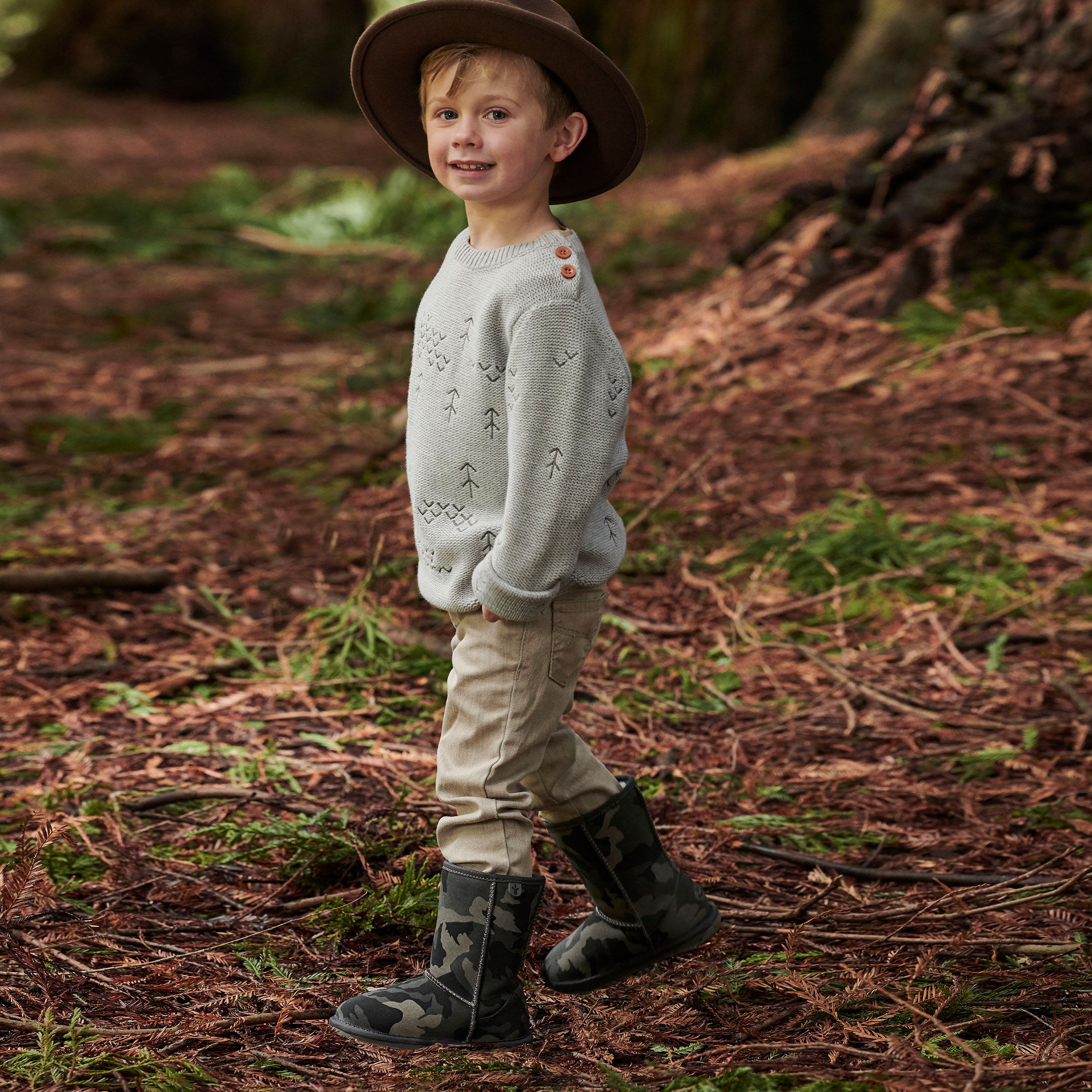 Camo Kids Deluxe Wool Boot EMU Australia