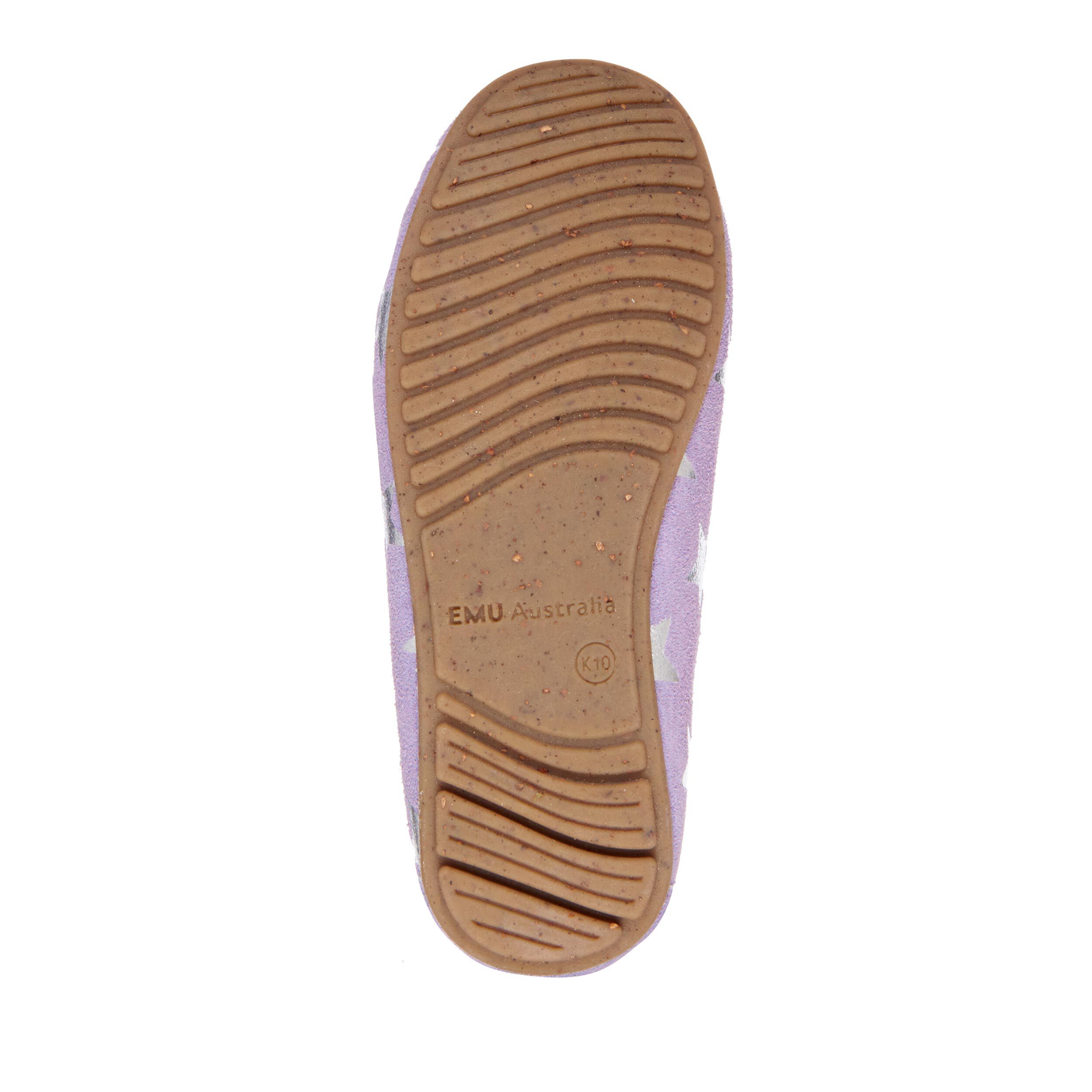 EMU Australia Kids Moccasins Slippers Amity Kids Star Cow Suede K11474