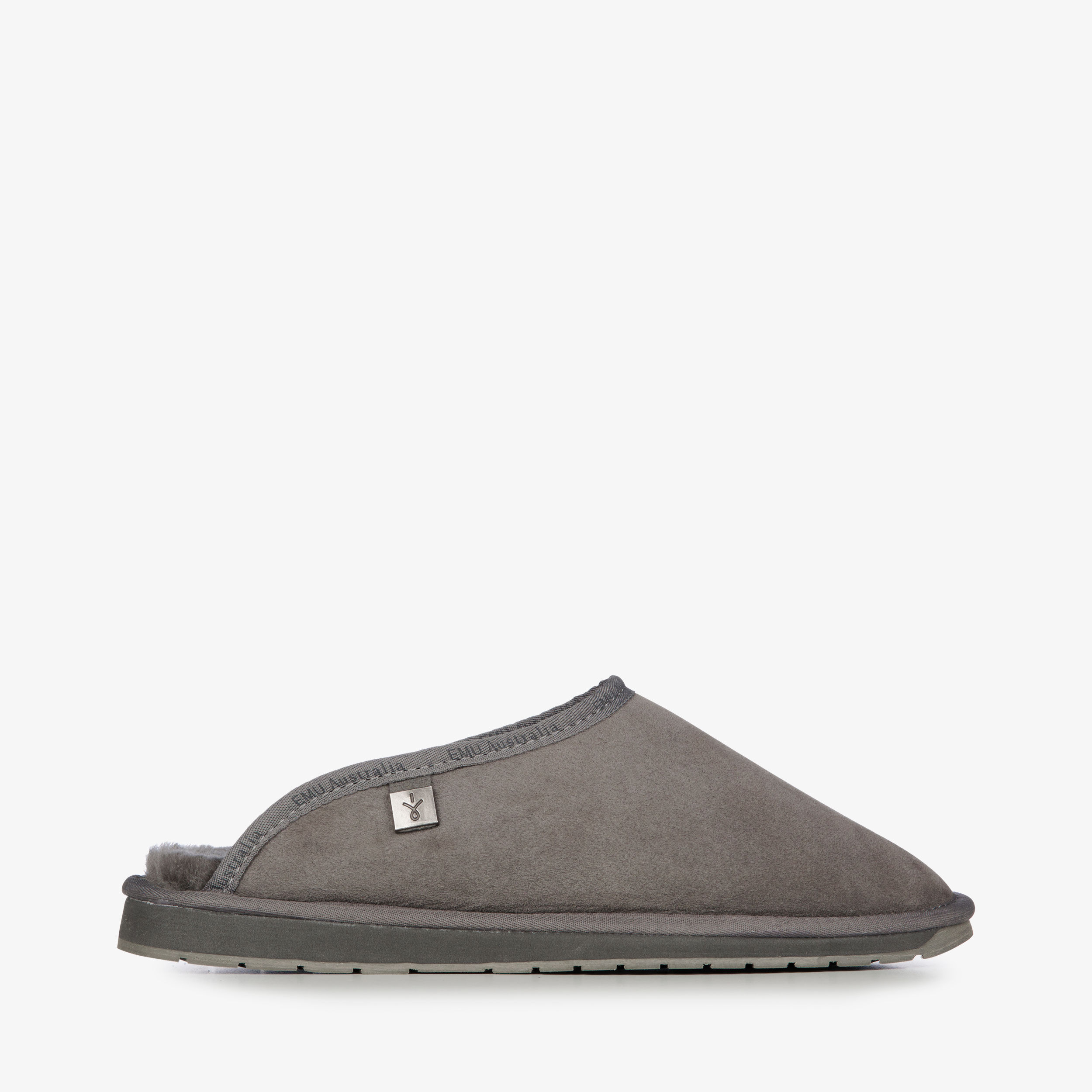 mens grey sheepskin slippers