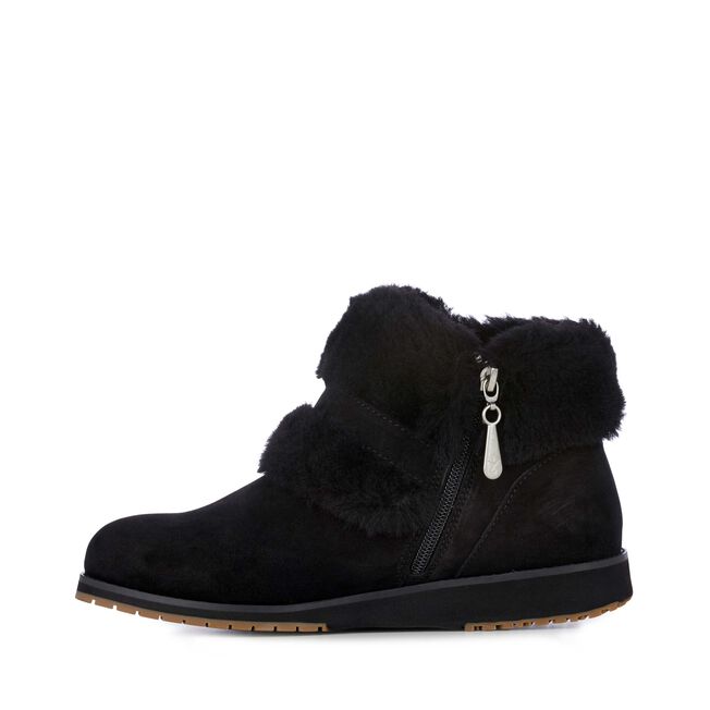 Oxley Fur Cuff, BLACK, hi-res