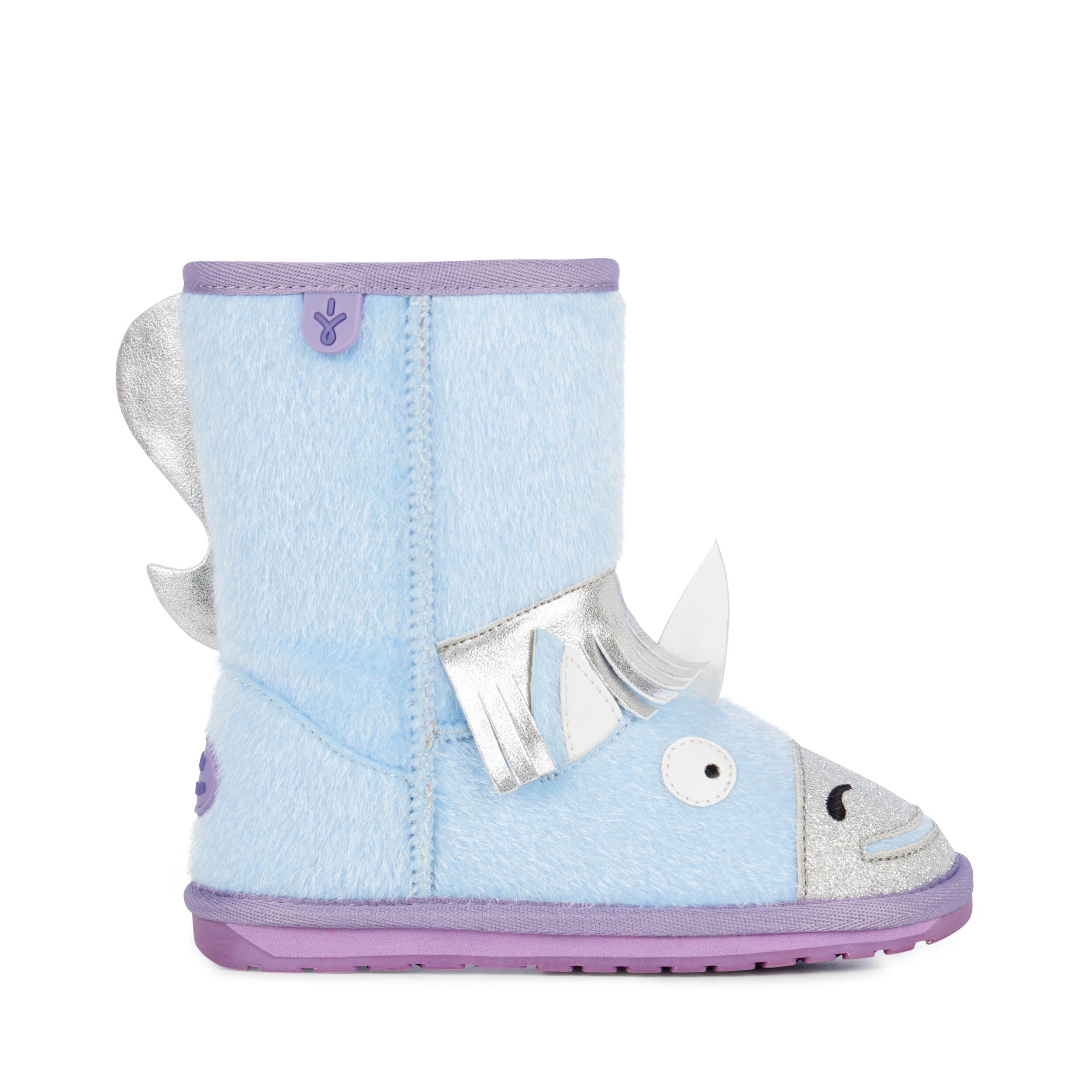 EMU Australia Unicorn Kinder Mädchen Stiefel Blau Schnür-Stiefelette Winter 