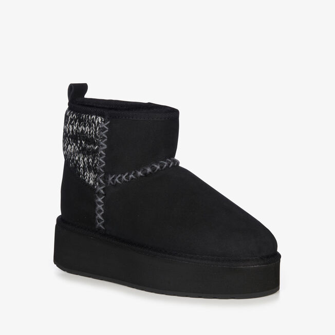 Stinger Knit Flatform, BLACK, hi-res