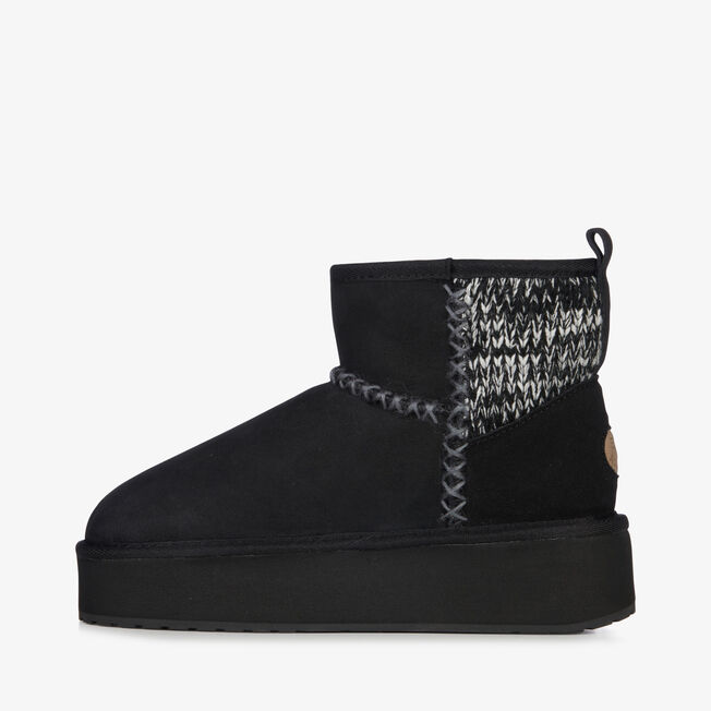 Stinger Knit Flatform, BLACK, hi-res