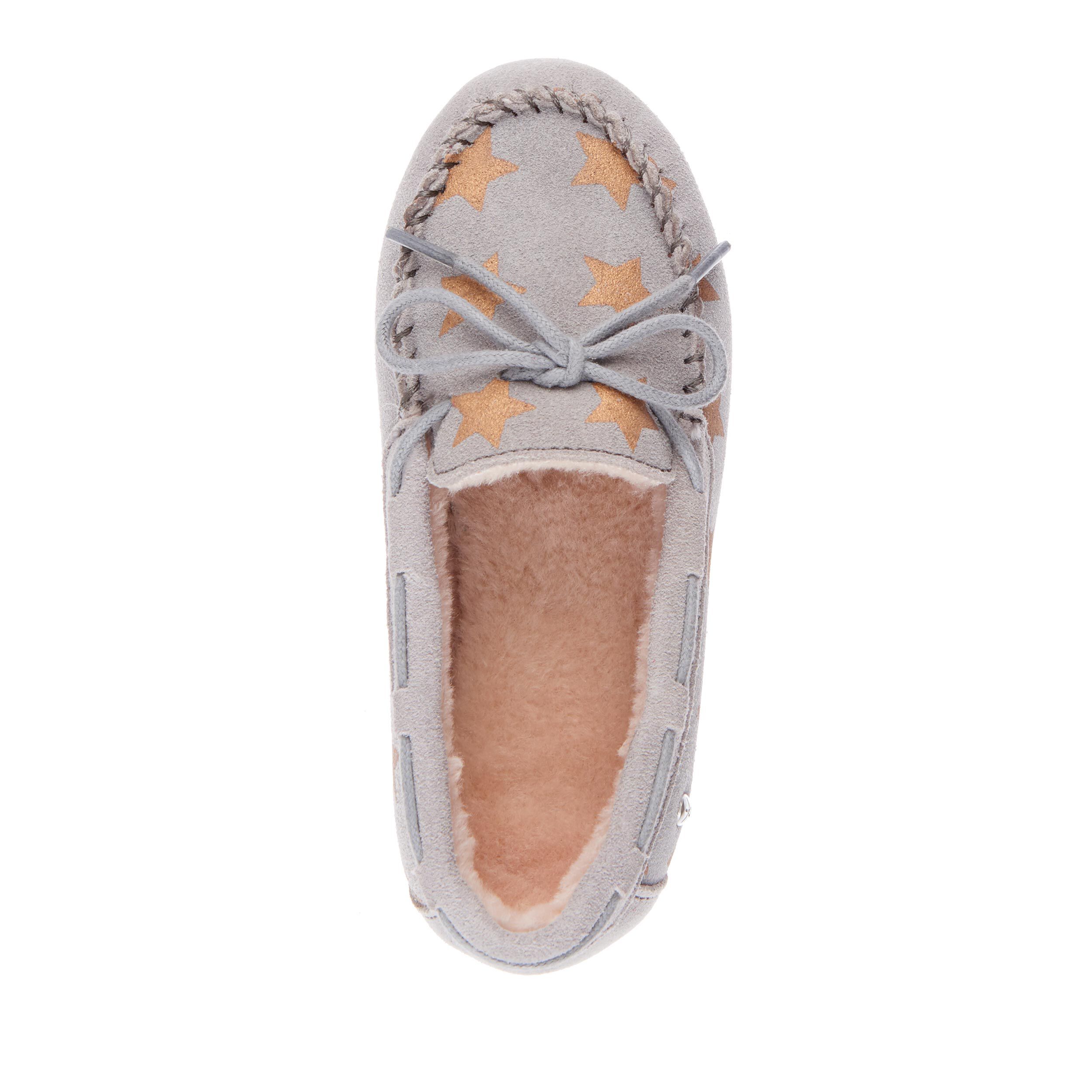 EMU Australia Kids Moccasins Slippers Amity Kids Star Cow Suede K11474