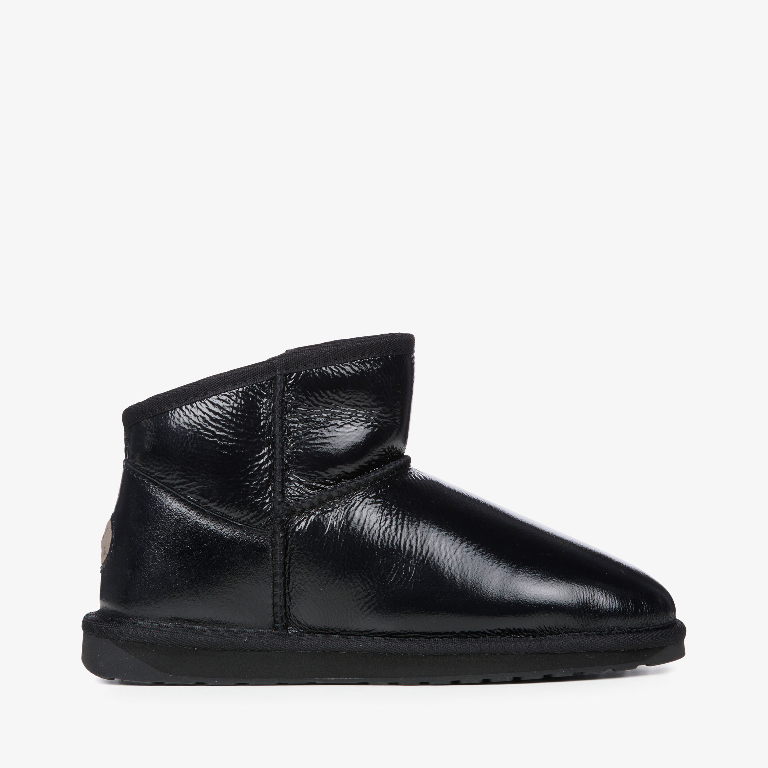 Black glossy boots top