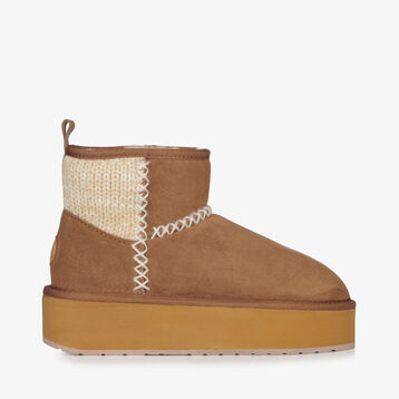 Stinger Knit Flatform, CHESTNUT, hi-res