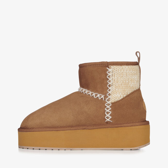 Stinger Knit Flatform, CHESTNUT, hi-res