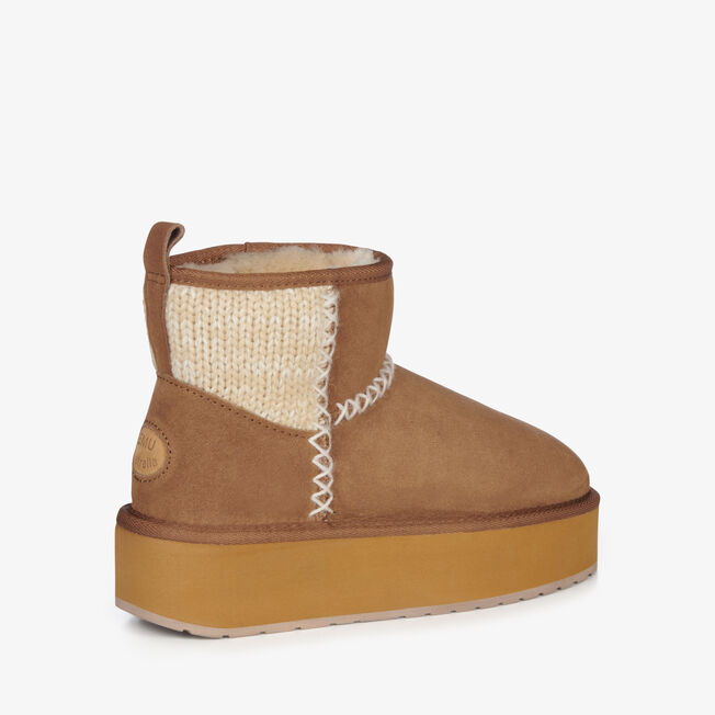 Stinger Knit Flatform, CHESTNUT, hi-res