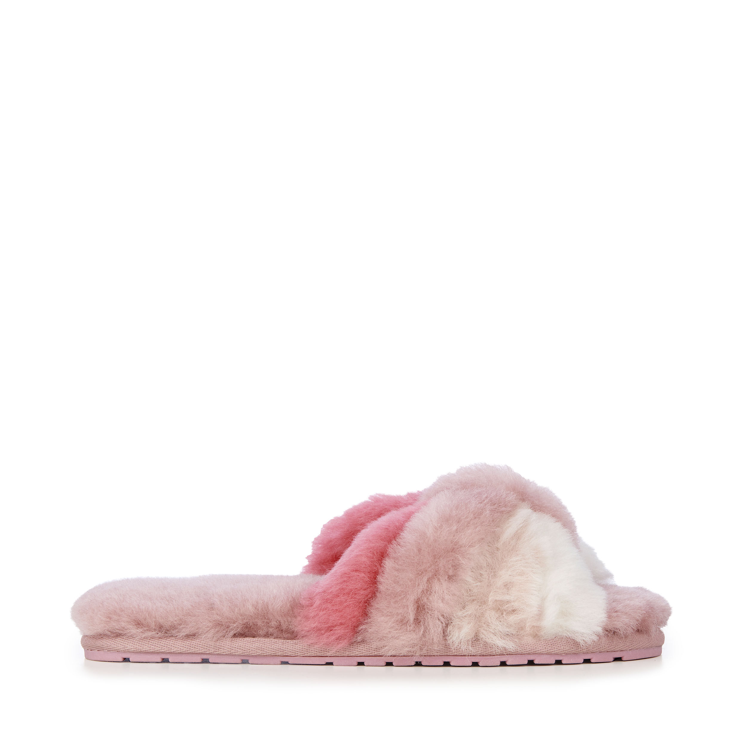 Amazon.com | WaySoft Genuine Australian Sheepskin Cross Band Slippers,  Shearling Fur Fluffy Fuzzy Womens Indoor Outdoor Slippers (Silver Pink,  numeric_5) | Slippers