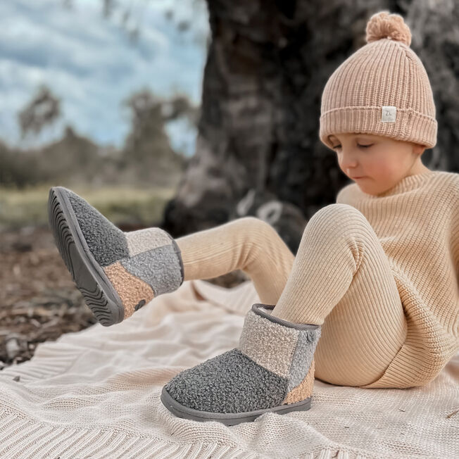 Wallaby Mini Teddy Patch, PUTTY, hi-res