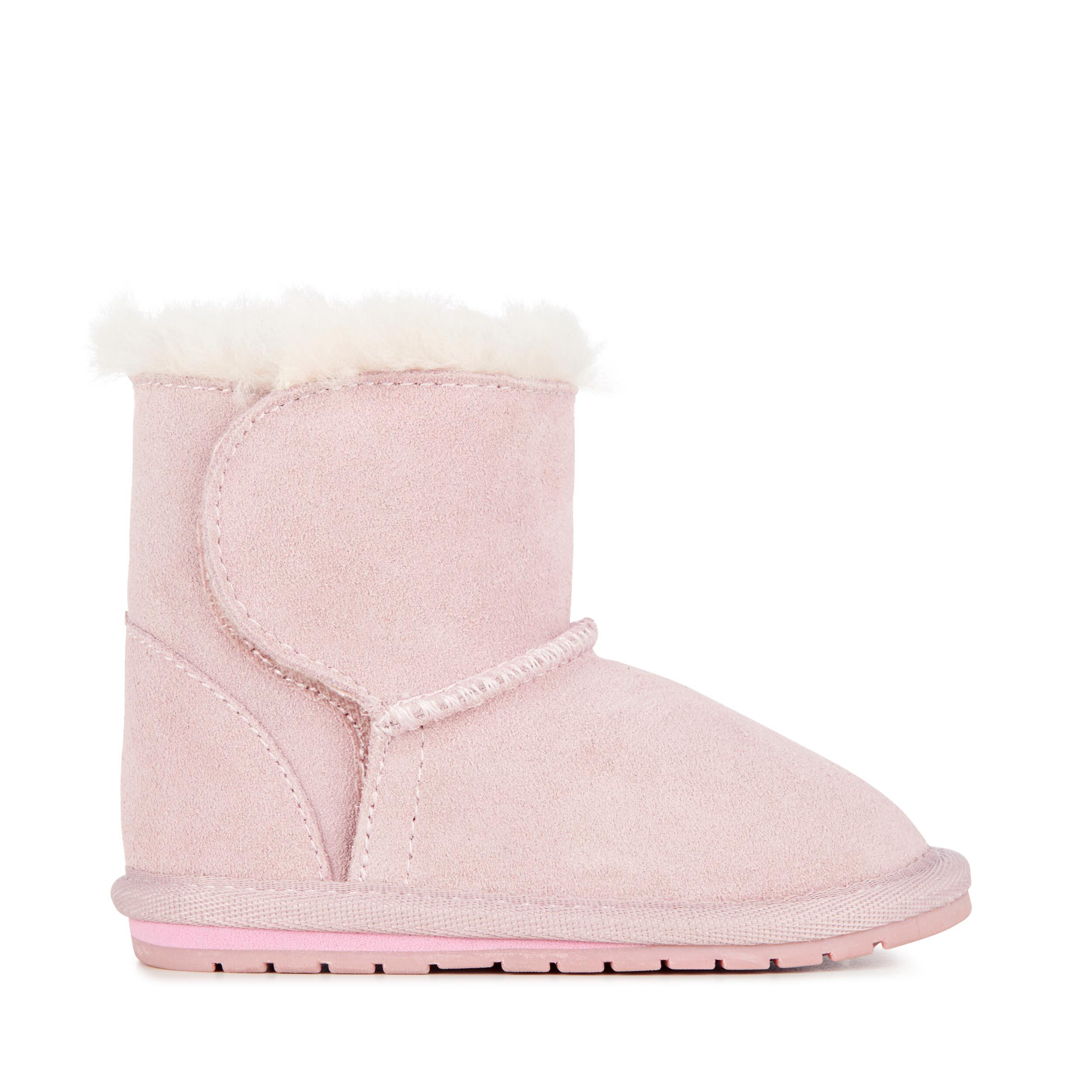 Merino Wool Natural Warm Wool Sheepskin Leather pink Slippers Boots ALL SIZES