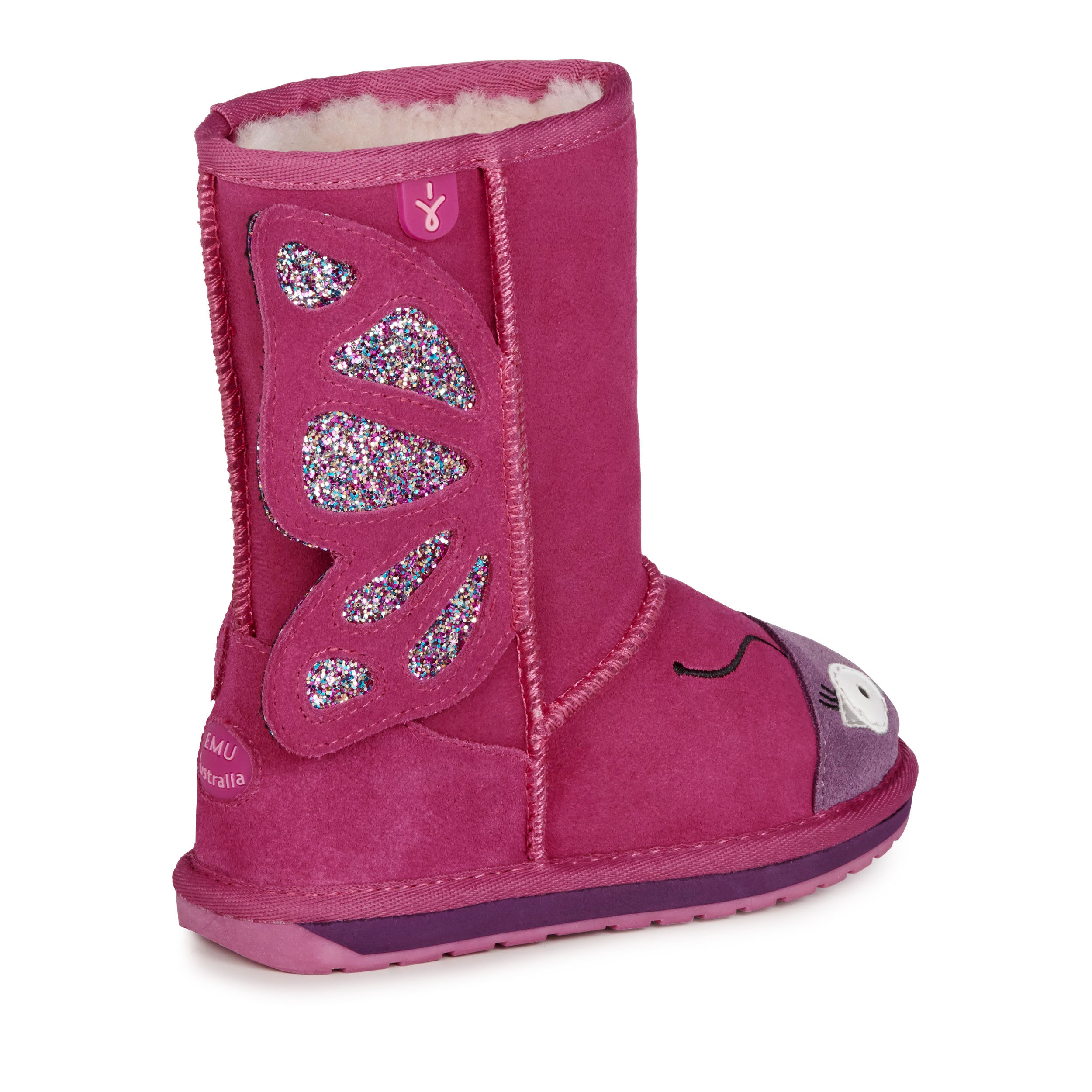 Pink butterfly deals boots
