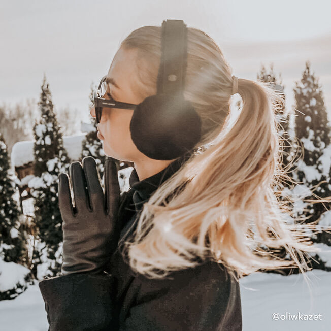 Angahook Earmuffs, BLACK, hi-res