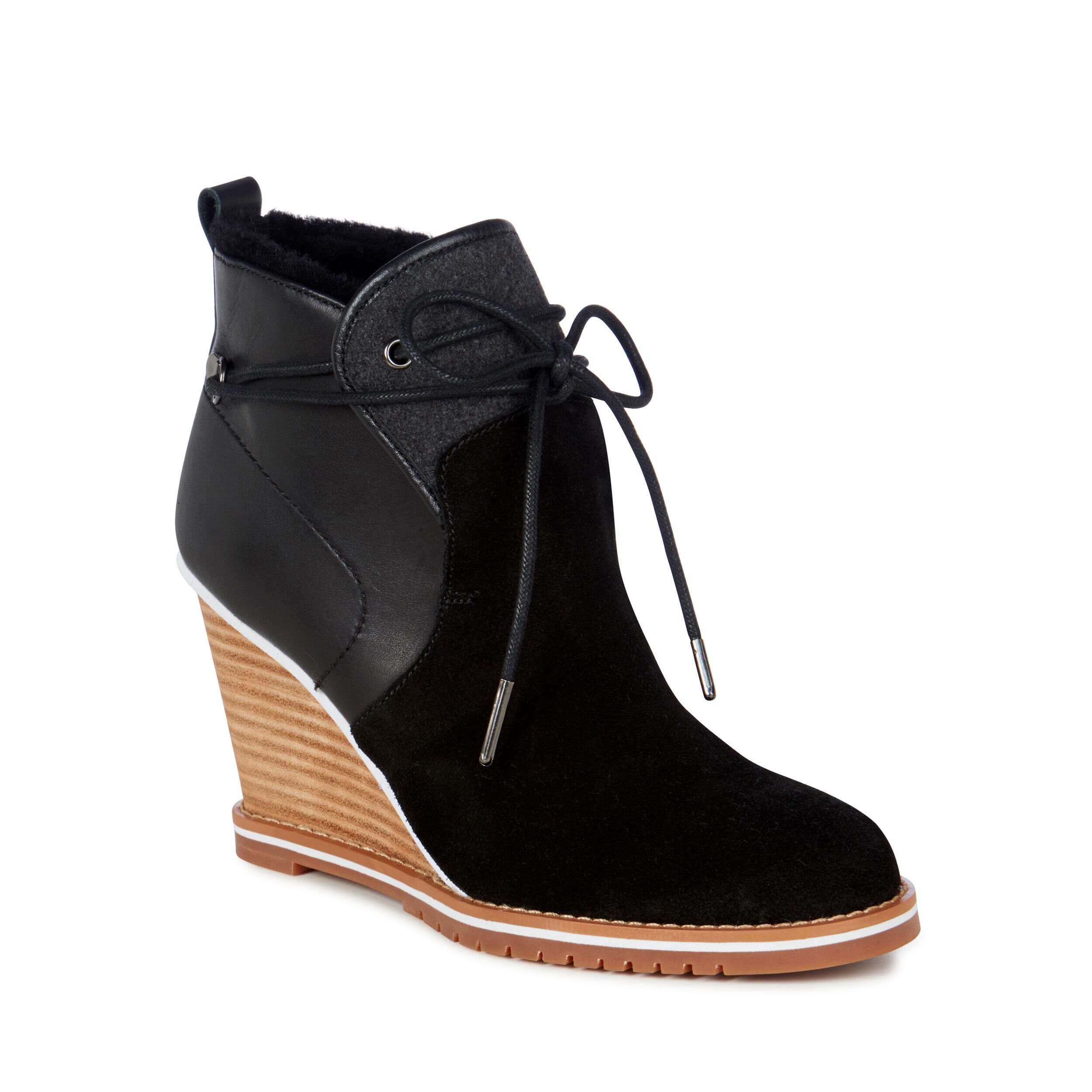 Crabtree Womens Cow Leather Heel Wedge EMU Australia