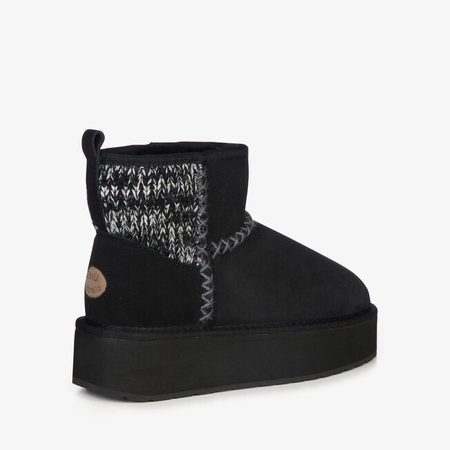 Stinger Knit Flatform, BLACK, hi-res