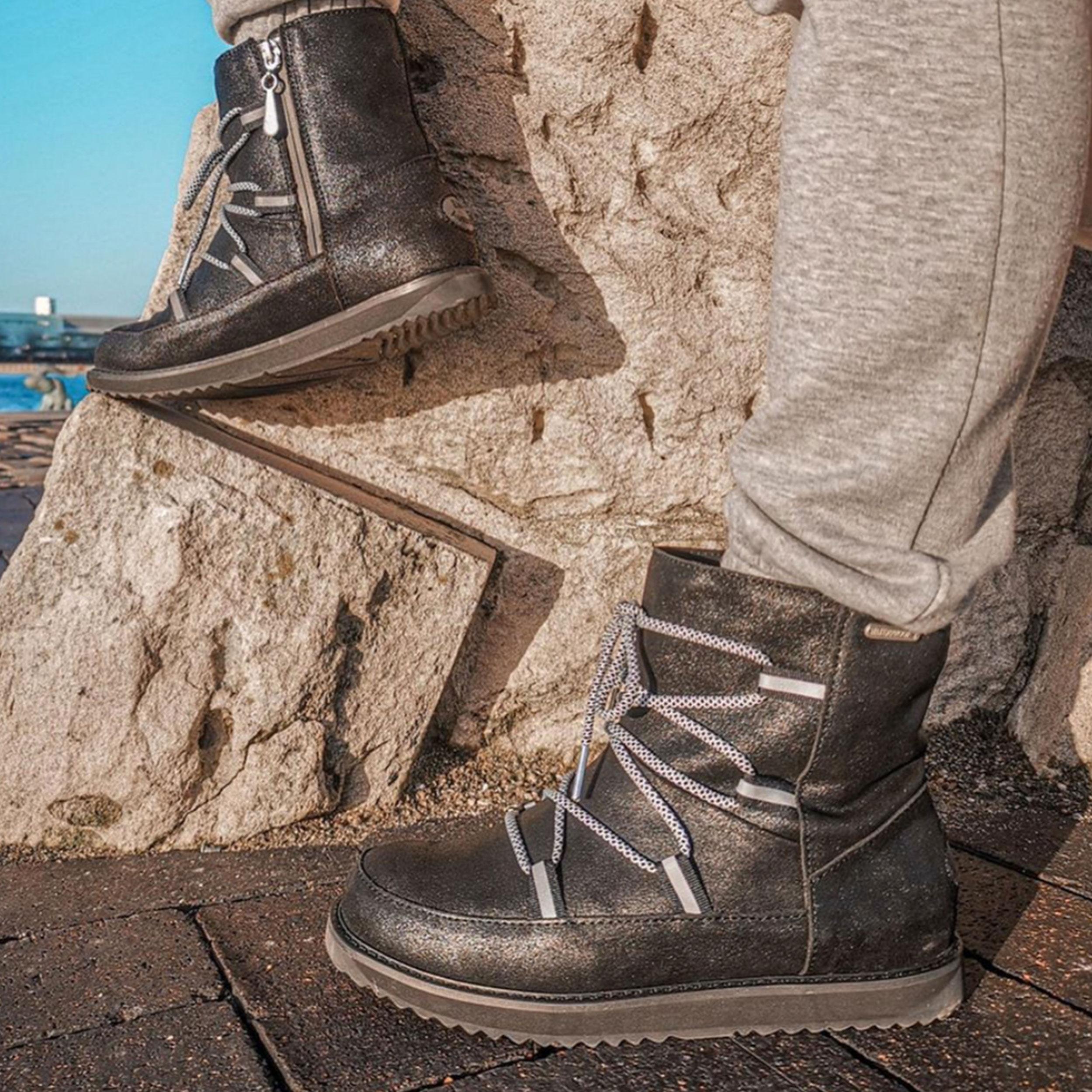 Qvc emu boots waterproof top