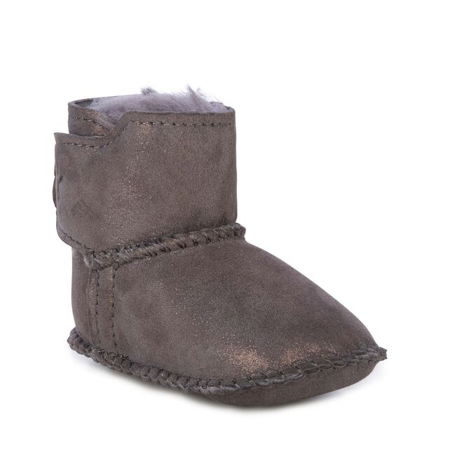 Baby Bootie Metallic, CHARCOAL, hi-res