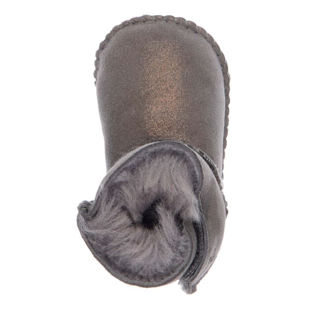Baby Bootie Metallic, CHARCOAL, hi-res
