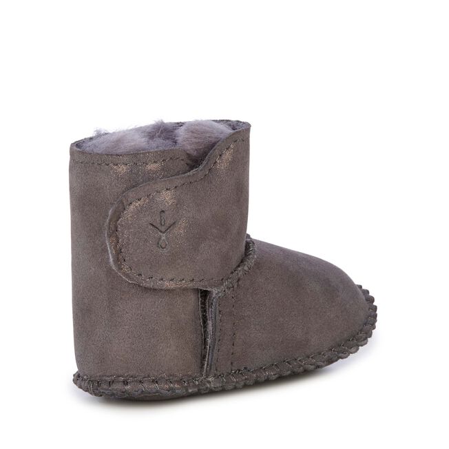 Baby Bootie Metallic, CHARCOAL, hi-res