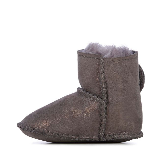 Baby Bootie Metallic, CHARCOAL, hi-res