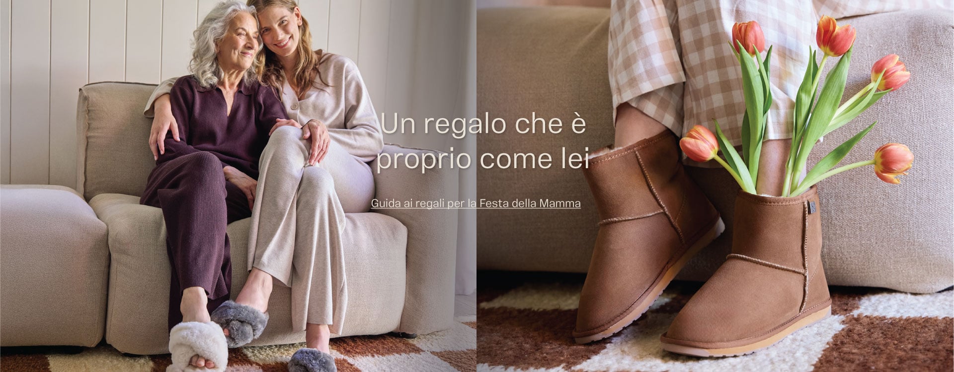 ADD ALT TEXT reads:Mother's Day. A gift that feels just like her.