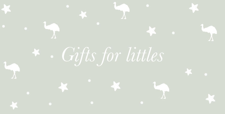 Text reads: Gifts for littles