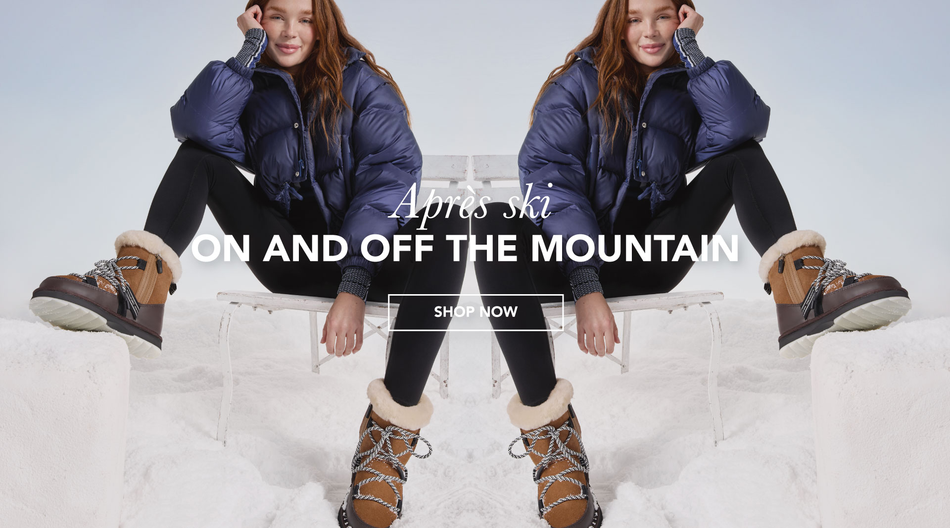 ADD ALT TEXT reads:Apres Ski - On and off the Mountain