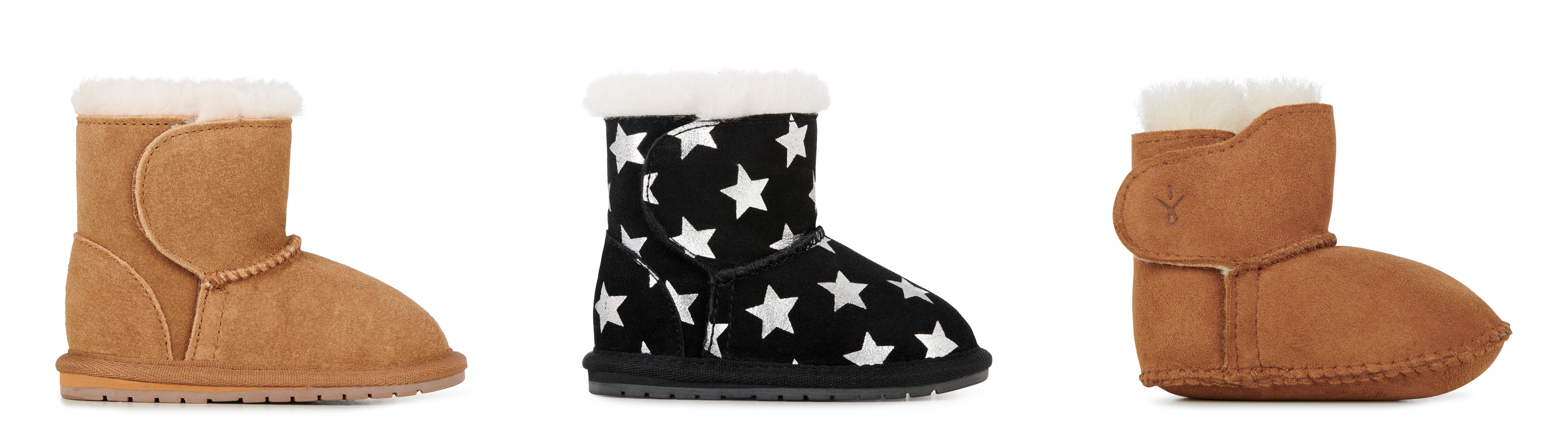 Kids Toddle sheepskin boot, Kids Starry Night Toddle boot, Sheepskin baby bootie