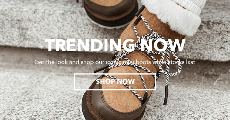 rotating images of women wearing EMU Australia sheepskin boots in indoor & outdoor settings