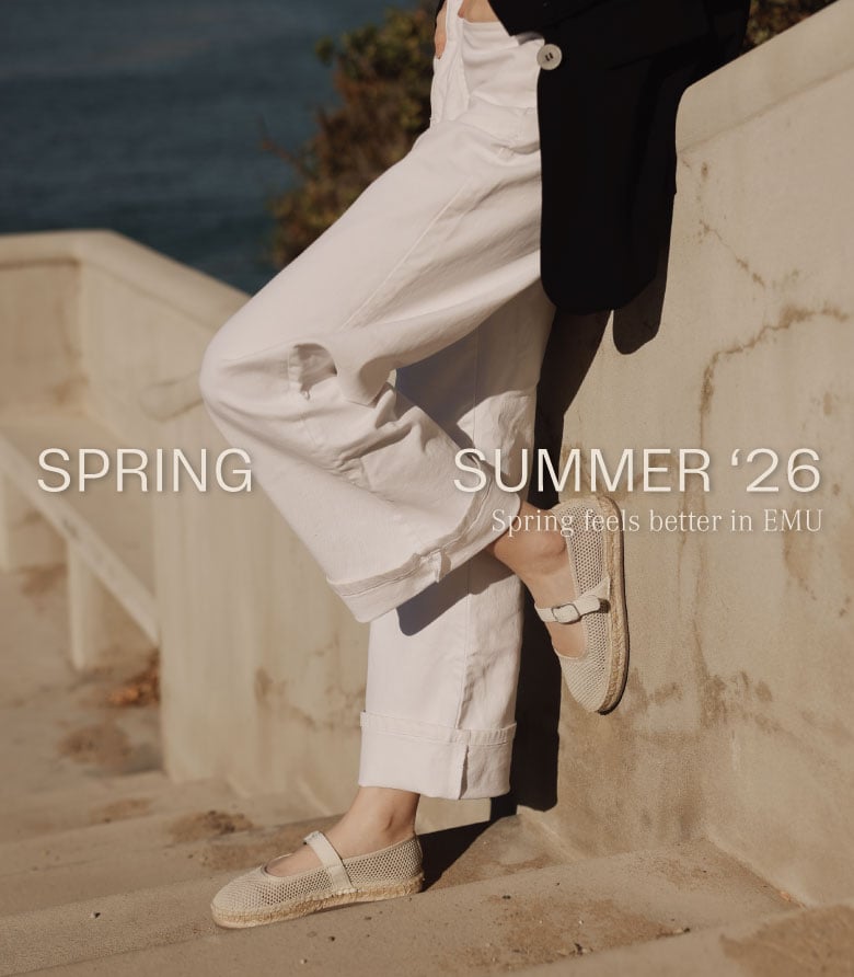 ADD ALT TEXT reads:Spring Summer 2026. Spring feels better in EMU.