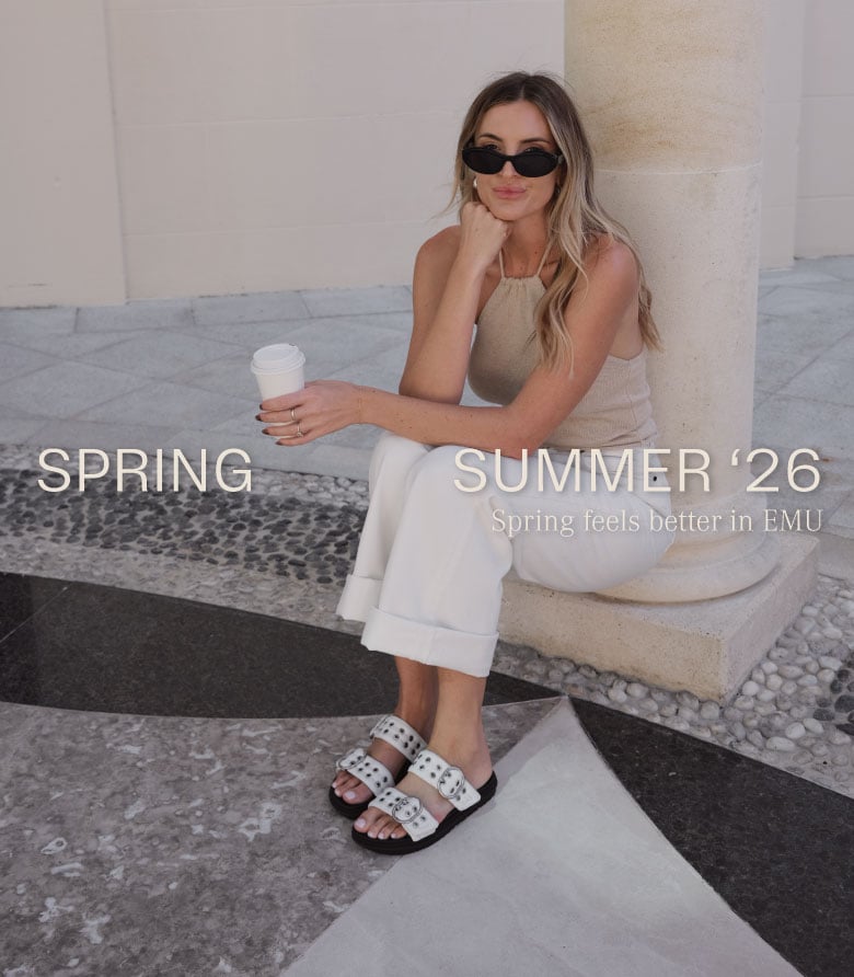 ADD ALT TEXT reads:Spring Summer 2026. Spring feels better in EMU.