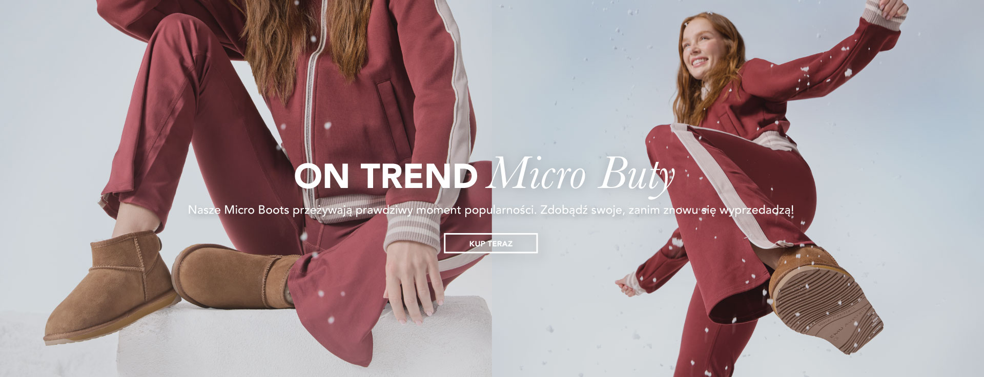 ADD ALT TEXT reads:On Trend: Micro Boots