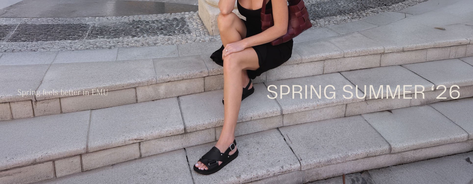 ADD ALT TEXT reads:Spring Summer 2026. Spring feels better in EMU.