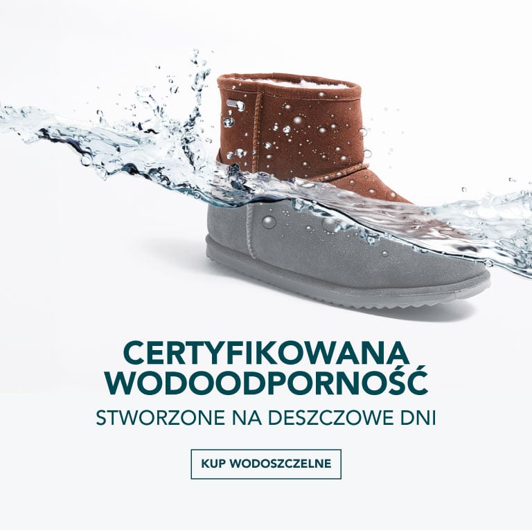 ADD ALT TEXT reads:Certified Waterproof. Made for rainy days. Shop waterproof.