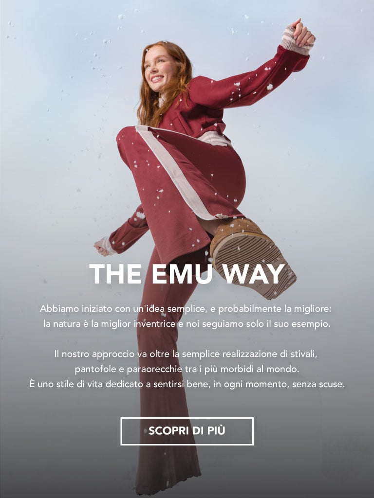 ADD ALT TEXT reads:The EMU Way. SCOPRI DI PIÙ