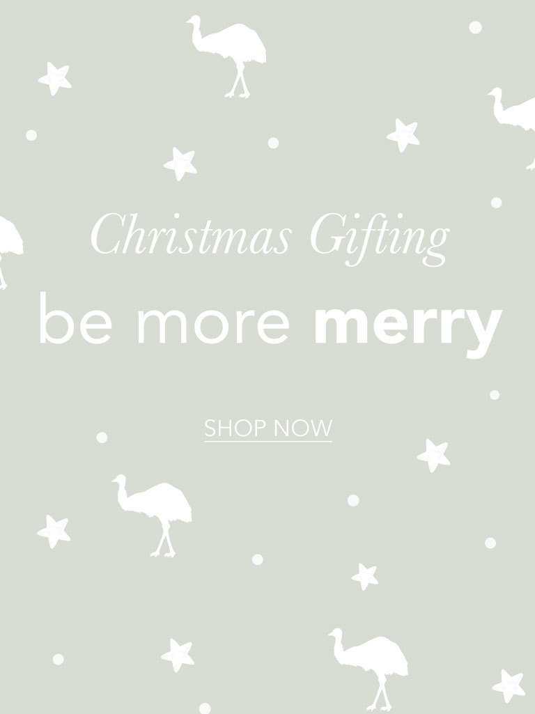 ADD ALT TEXT reads:Christmas Gifting. Be more merry, be more EMU.