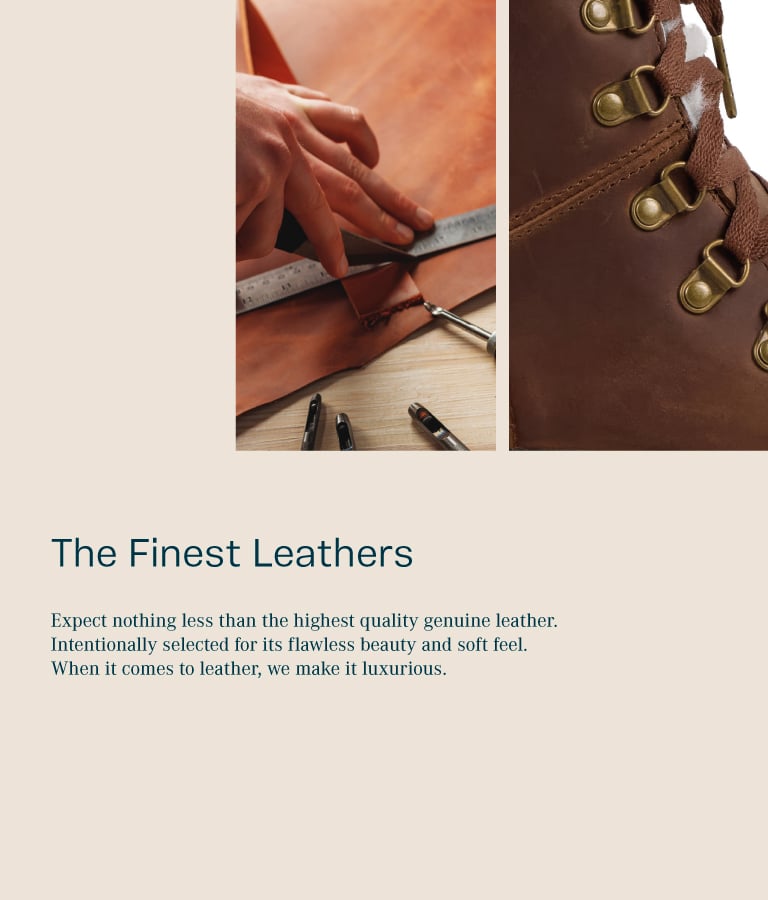 The Finest Leathers. Expect nothing less than the highest quality genuine leather. Intentionally selected for its flawless beauty and soft feel. When it comes to leather, we make it luxurious.
