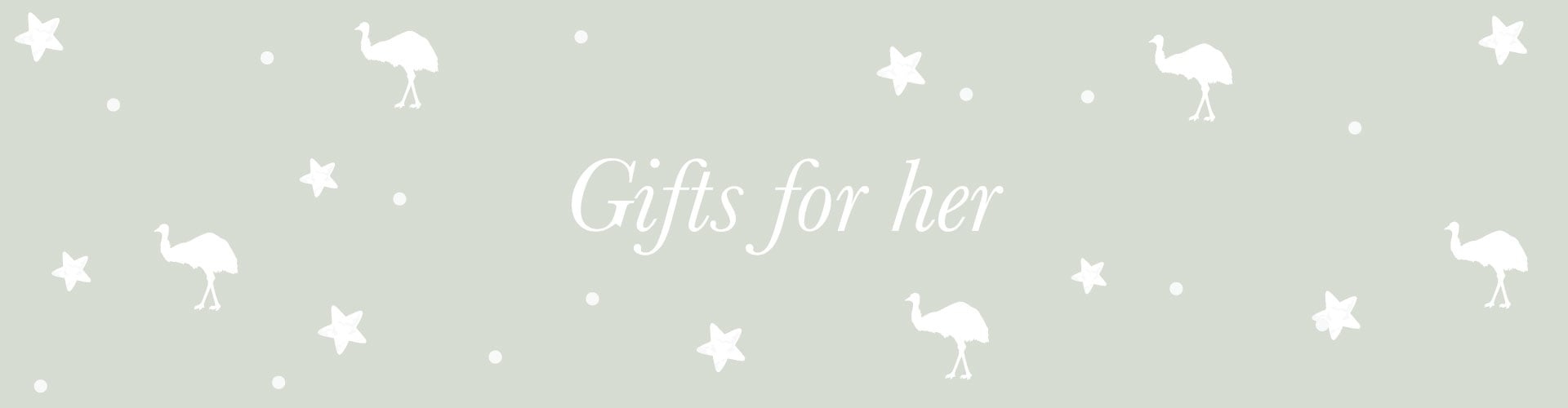 Text reads: Gifts for her