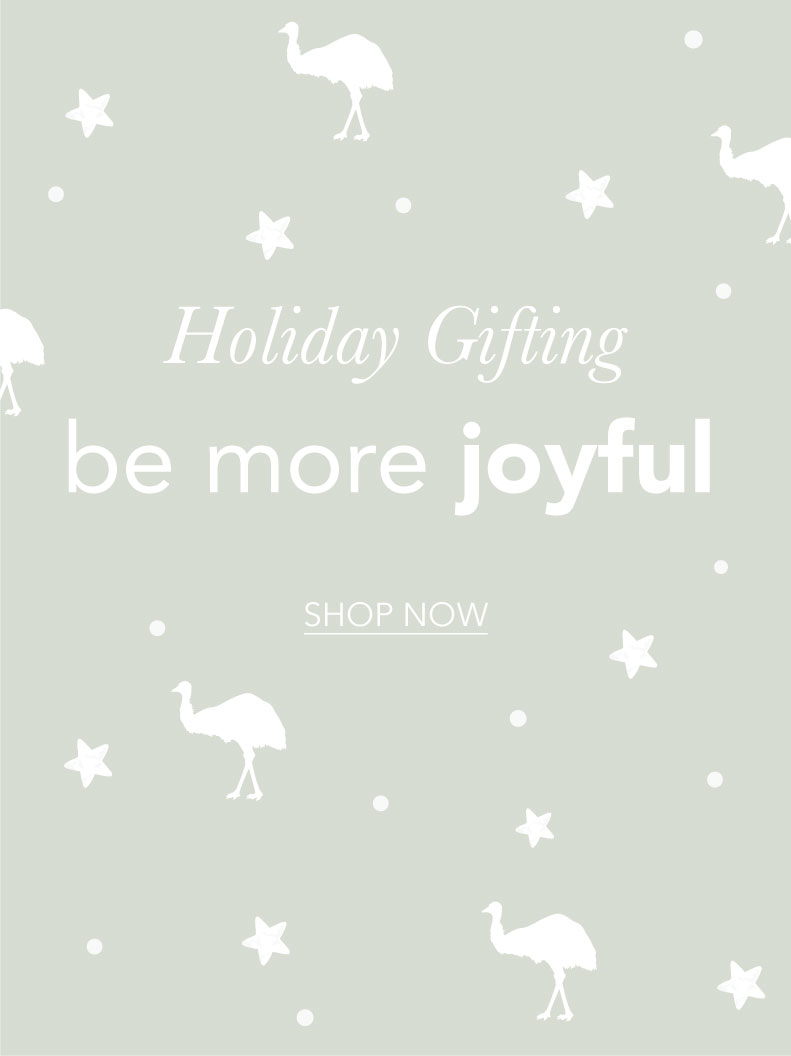 Text reads: Christmas Gifting. Be more merry, be more EMU.