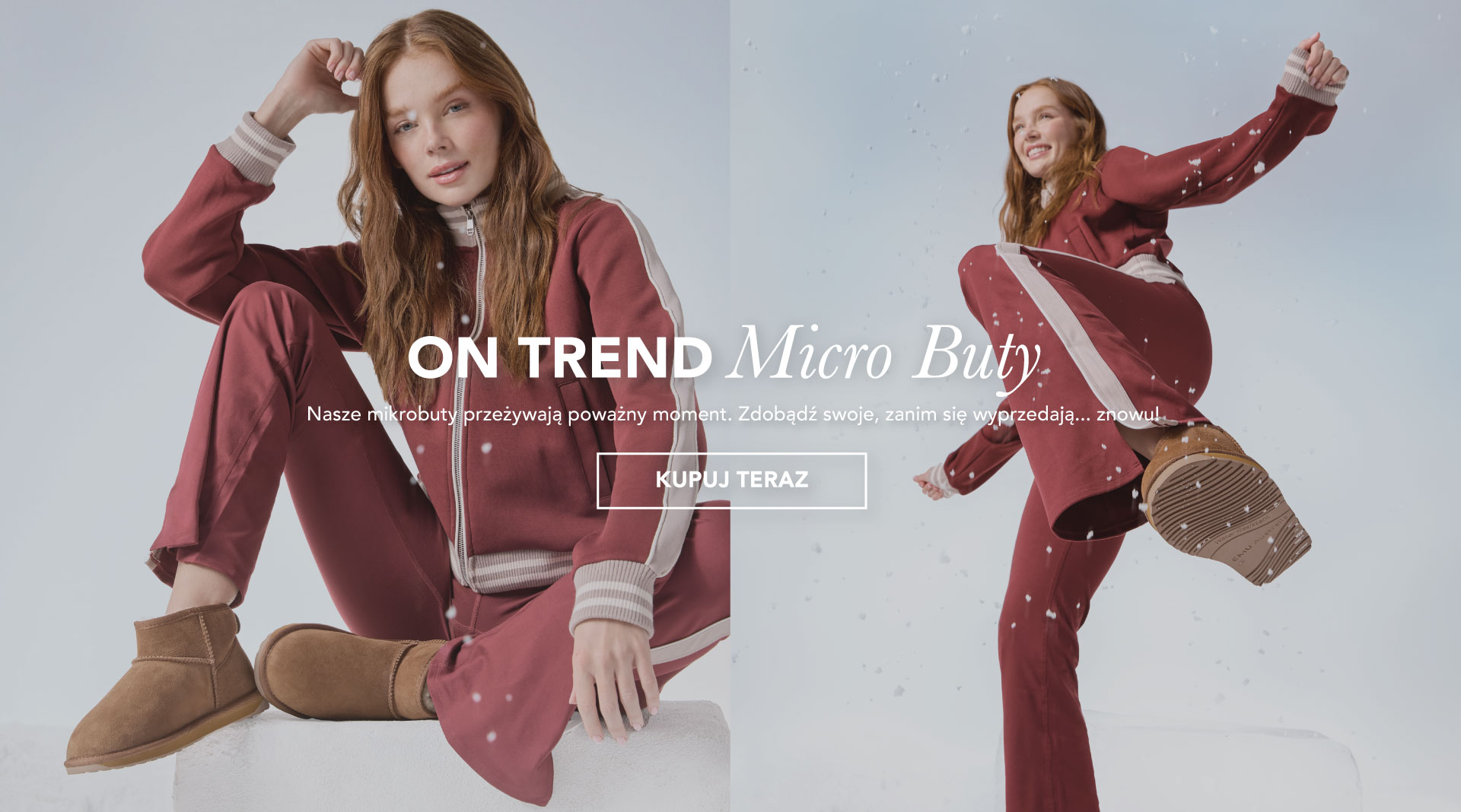 ADD ALT TEXT reads:On Trend: Micro Boots