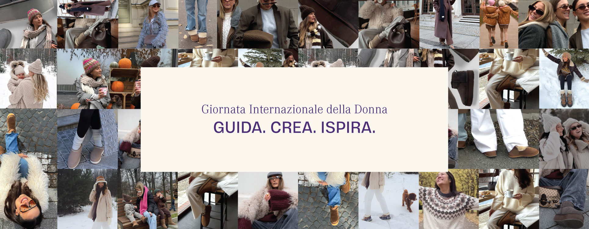 ADD ALT TEXT reads:Internation Women's Day. Lead. Create. Inspire.