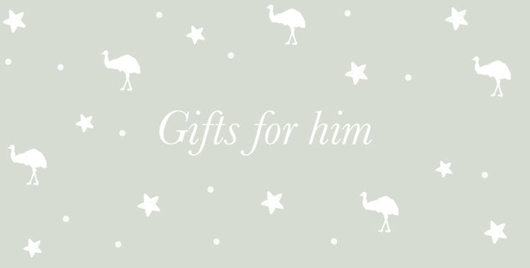 Text reads: Gifts for him.