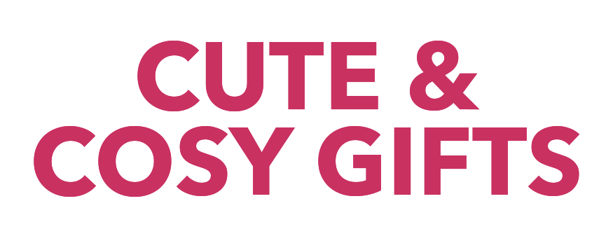 Text reads: Cute & Cosy Gifts