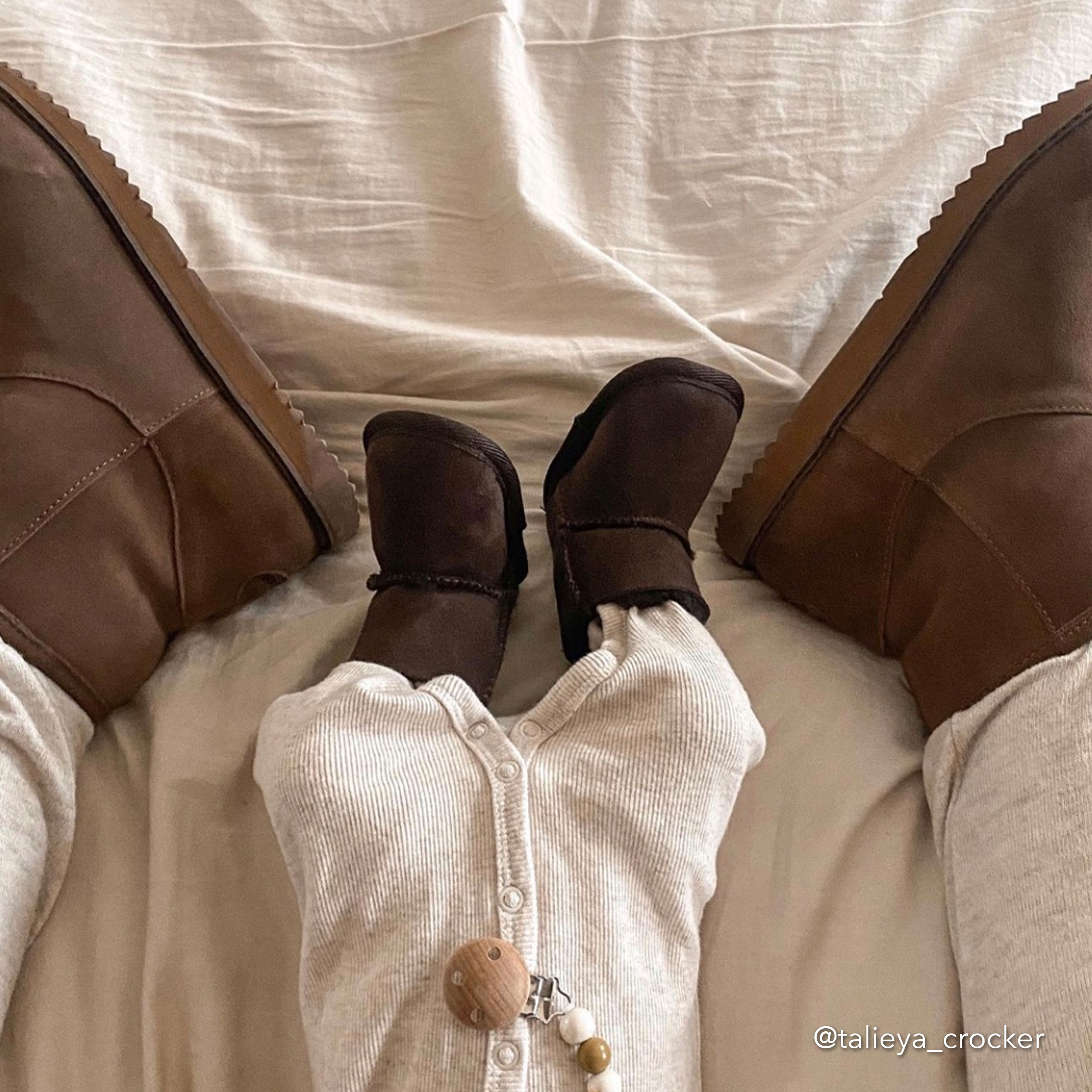 Platinum Baby Bootie, CHOCOLATE, hi-res