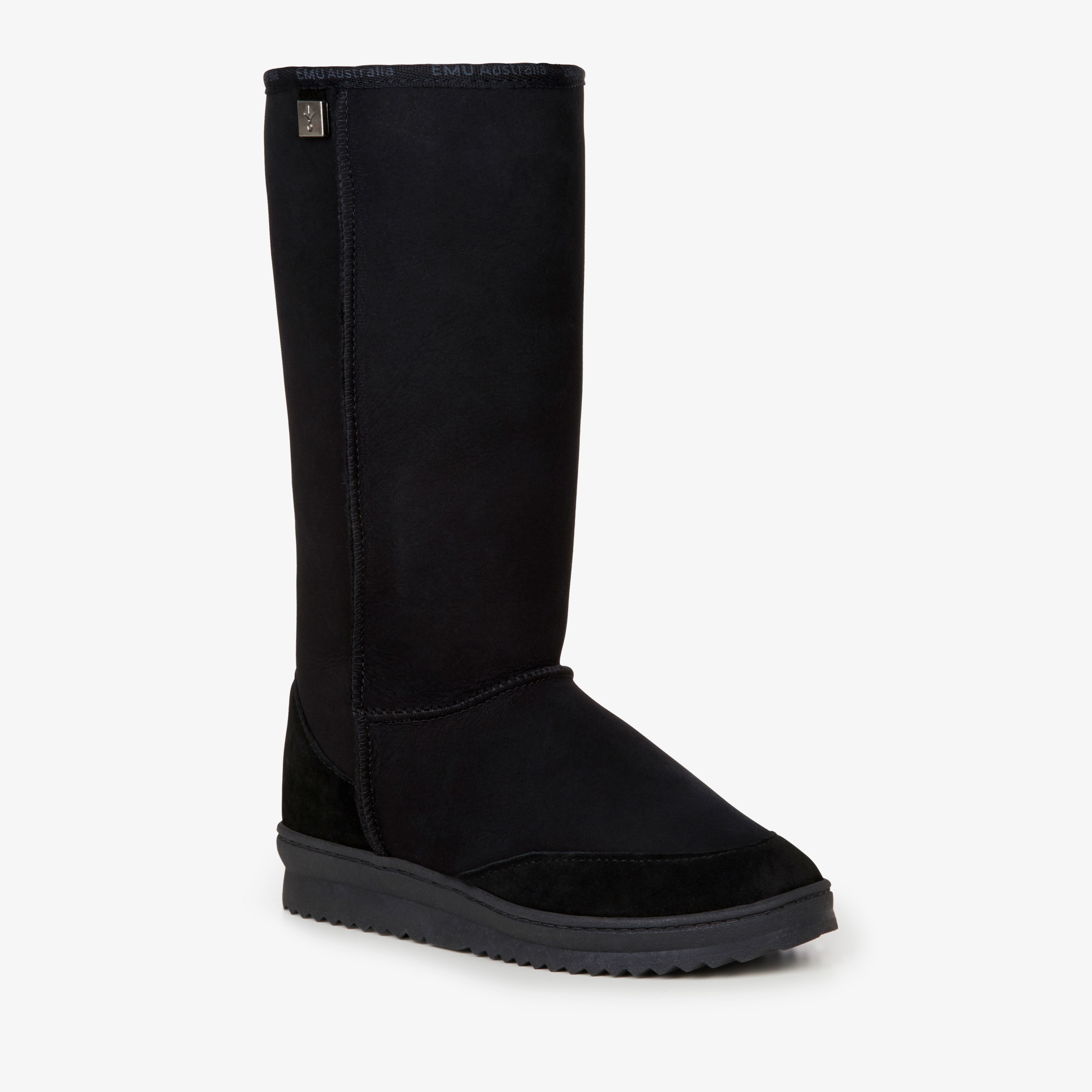 Platinum Outback Hi 高筒羊毛雪地靴, BLACK, hi-res